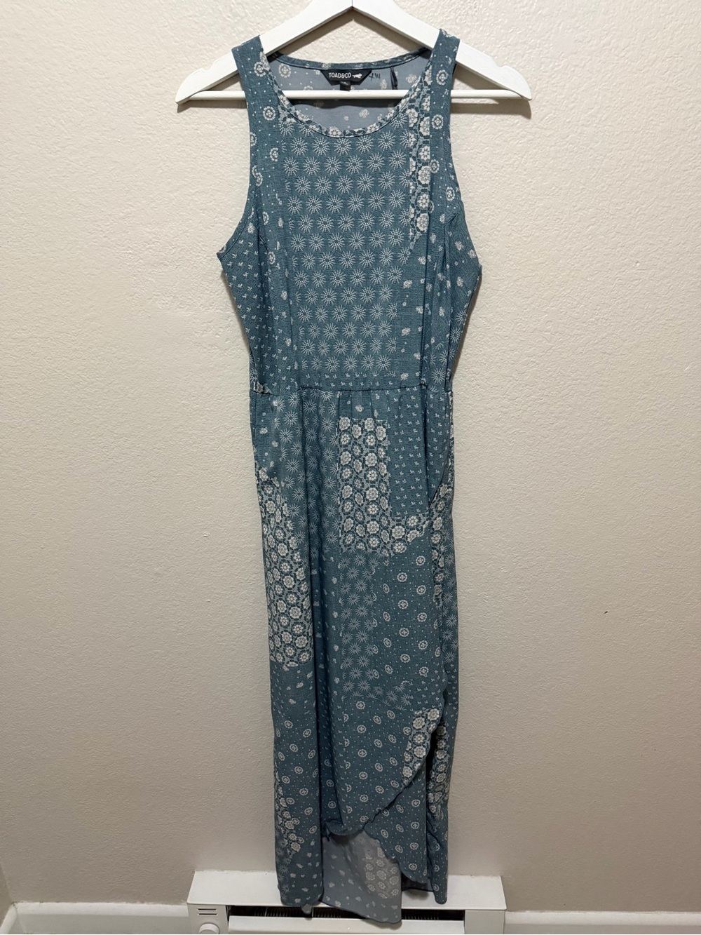 TOAD & CO Sunkissed Maxi Dress Bandana Print Small UPF 50 Recycled